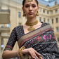 Premium Printed Saree in Polyester Viscose Silk with Shine