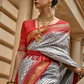 Premium Printed Saree in Polyester Viscose Silk with Shine