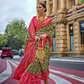 Premium Printed Saree in Polyester Viscose Silk with Shine