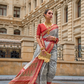 Premium Printed Saree in Polyester Viscose Silk with Shine