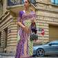 Premium Printed Saree in Polyester Viscose Silk with Shine