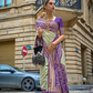 Premium Printed Saree in Polyester Viscose Silk with Shine
