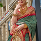 Premium Printed Saree in Polyester Viscose Silk with Shine