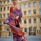 Premium Printed Saree in Polyester Viscose Silk with Shine