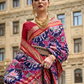 Premium Printed Saree in Polyester Viscose Silk with Shine