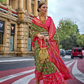 Premium Printed Saree in Polyester Viscose Silk with Shine