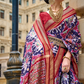 Premium Printed Saree in Polyester Viscose Silk with Shine