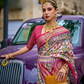 Premium Printed Saree in Polyester Viscose Silk with Shine