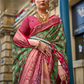 Premium Printed Saree in Polyester Viscose Silk with Shine