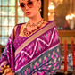 Pure Viscose Silk Saree with Silk Blend Designer Print