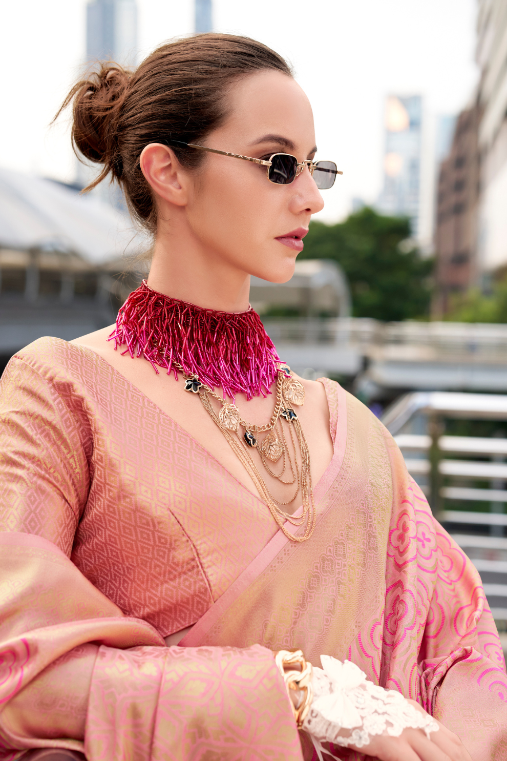 Handloom Kanchivaram Buttery Silk Saree with Rich Zari Weaving - LaVante Fashion