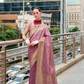 Handloom Kanchivaram Buttery Silk Saree with Rich Zari Weaving - LaVante Fashion