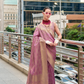 Handloom Kanchivaram Buttery Silk Saree with Rich Zari Weaving - LaVante Fashion