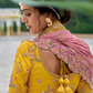 Beautifully Shaded Silk Lehenga with Handcrafted Embroidery & Cutwork