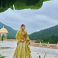 Beautifully Shaded Silk Lehenga with Handcrafted Embroidery & Cutwork