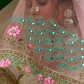 Beautifully Shaded Silk Lehenga with Handcrafted Embroidery & Cutwork