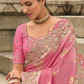 Soft Radiance in Pink Tissue Georgette Elegance