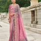 Soft Radiance in Pink Tissue Georgette Elegance