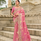 Soft Radiance in Pink Tissue Georgette Elegance