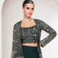 Designer Indo-Western Jacket Suit with Intricate Cut Dana Detailing