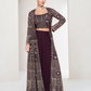 Designer Indo-Western Jacket Suit with Intricate Cut Dana Detailing