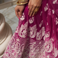 Graceful Thread and Sequin Embroidered Net Lehenga for Parties