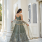 Graceful Thread and Sequin Embroidered Net Lehenga for Parties