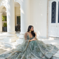 Graceful Thread and Sequin Embroidered Net Lehenga for Parties