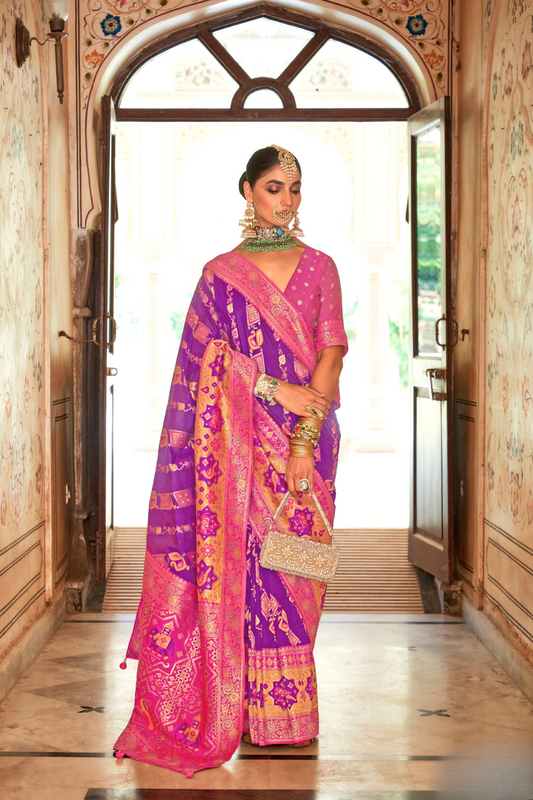 Graceful Silk Saree with Timeless Printed Art Design