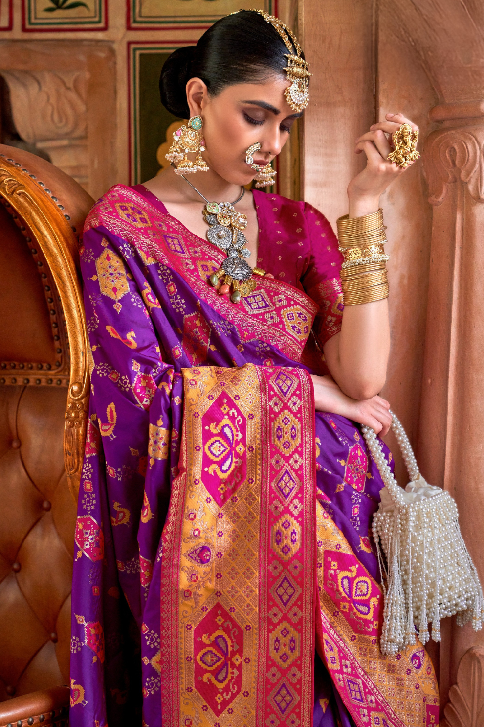 Graceful Silk Saree with Timeless Printed Art Design