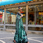 Japan Satin Printed Saree with Elegant Silken Drape Finish