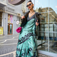 Japan Satin Printed Saree with Elegant Silken Drape Finish