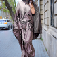 Japan Satin Printed Saree with Elegant Silken Drape Finish