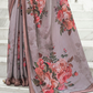 Digital Floral Printed Crepe Silk Saree with Graceful Drape