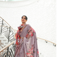 Digital Floral Printed Crepe Silk Saree with Graceful Drape