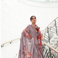 Digital Floral Printed Crepe Silk Saree with Graceful Drape