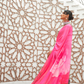 Digital Floral Printed Crepe Silk Saree with Graceful Drape