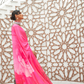 Digital Floral Printed Crepe Silk Saree with Graceful Drape