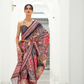 Digital Floral Printed Crepe Silk Saree with Graceful Drape