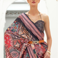 Digital Floral Printed Crepe Silk Saree with Graceful Drape