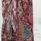 Digital Floral Printed Crepe Silk Saree with Graceful Drape