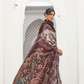 Digital Floral Printed Crepe Silk Saree with Graceful Drape