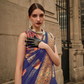 Kashmiri Modal Handloom Weaving Saree with Intricate Traditional Patterns