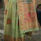 Kashmiri Modal Handloom Weaving Saree with Intricate Traditional Patterns