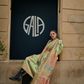 Kashmiri Modal Handloom Weaving Saree with Intricate Traditional Patterns