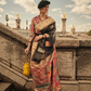 Kashmiri Modal Handloom Weaving Saree with Intricate Traditional Patterns
