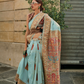 Kashmiri Modal Handloom Weaving Saree with Intricate Traditional Patterns