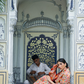 Premium Floral Banarasi Saree with Pashmina Silk Look