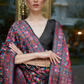 Premium Floral Banarasi Saree with Pashmina Silk Look