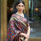 Premium Floral Banarasi Saree with Pashmina Silk Look